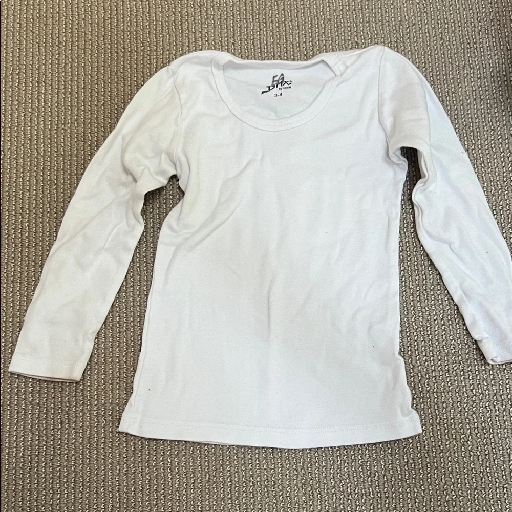 H&M Kids White Long Sleeve Tee